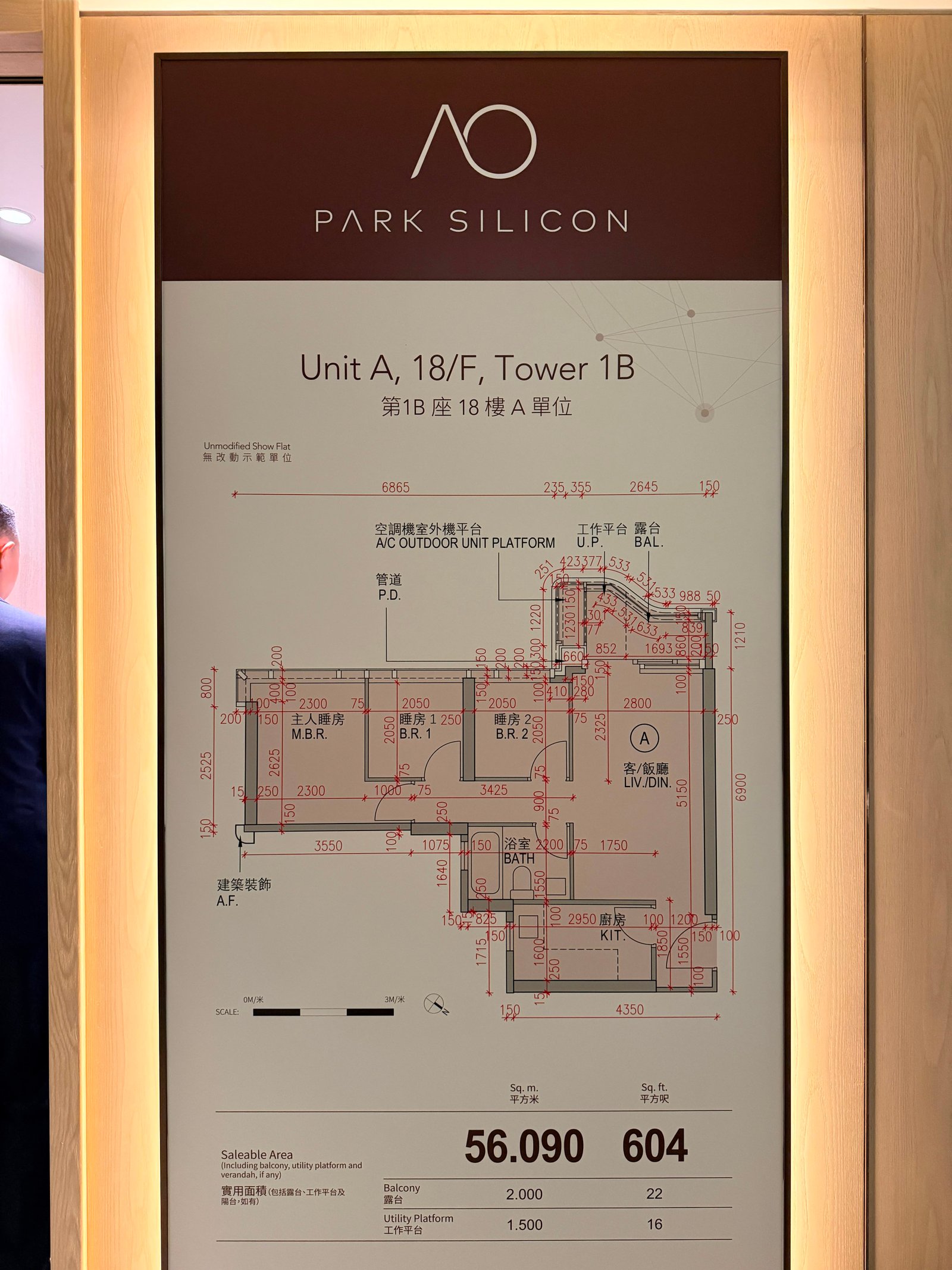 Park Silicon 3房戶型圖約604呎
